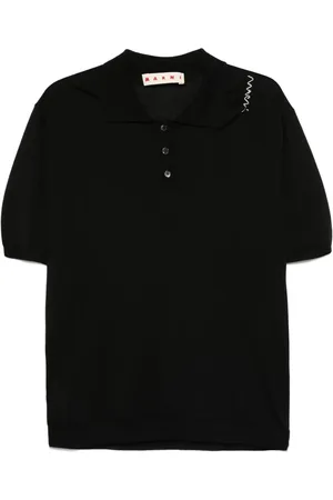 Marni Playera tipo polo tejida