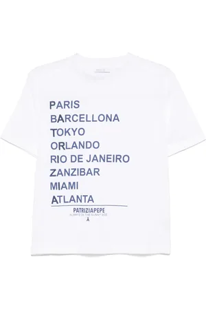 Patrizia Pepe Playera con texto estampado