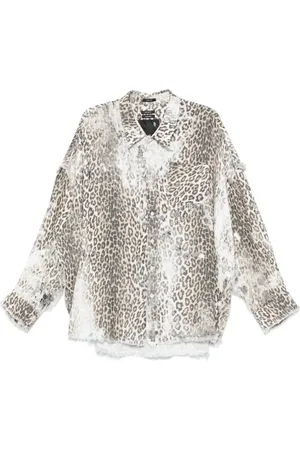 R13 Camisa con detalle de costuras