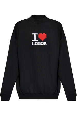 Vetements Suéter con eslogan en intarsia