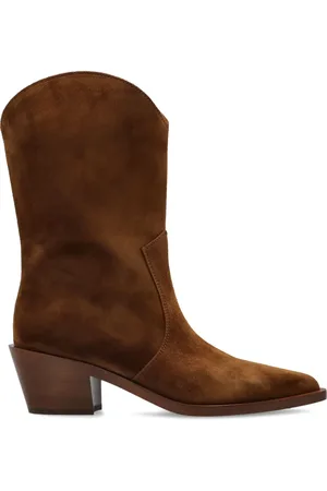 Gianvito Rossi Botas estilo western de gamuza