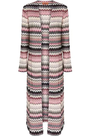 Missoni Cárdigan largo con motivo en zigzag