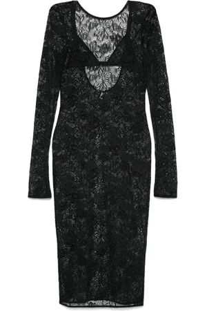 Patrizia Pepe Vestido midi con encaje