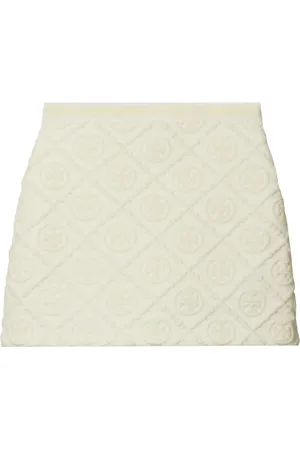 Tory Burch Falda corta Double T en jacquard