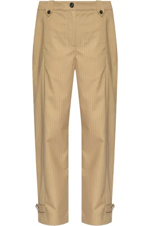 Ganni Pantalones con motivo de rayas en jacquard