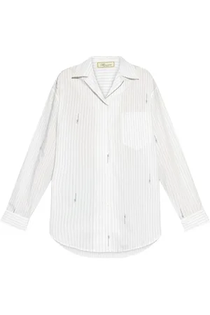 BLUMARINE Camisa con rayas estampadas