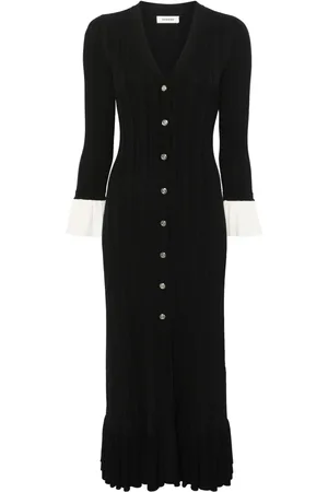 Sandro Vestido midi con volantes