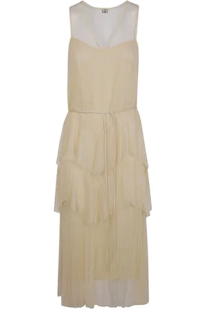 Twin-Set Vestido midi con diseño color block