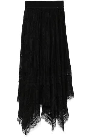 NISSA Falda midi con encaje
