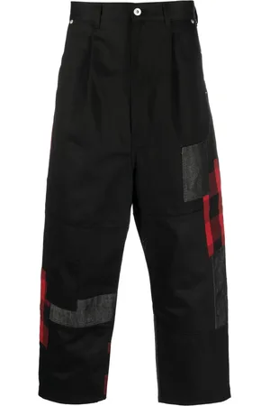 Comme des Garçons Jeans cortos con tiro alto y diseño patchwork