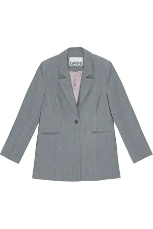 Ganni Blazer con efecto melange