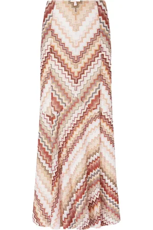Missoni Falda larga con motivo en zigzag