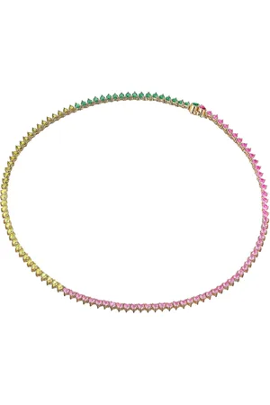Anabela Chan Collar Petite Peony Eternity Heart en oro vermeil de 18kt