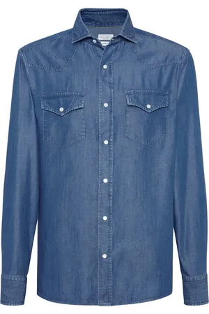 Brunello Cucinelli Camisa de mezclilla
