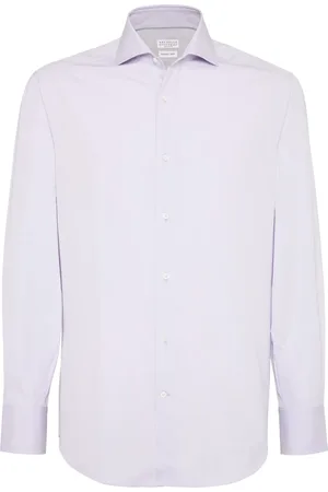 Brunello Cucinelli Camisa de popelina