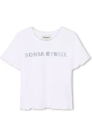 Sonia Rykiel Enfant Playera con logo estampado