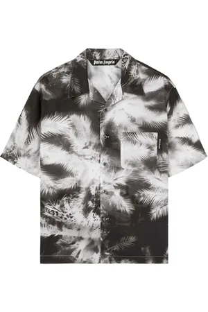 Palm Angels Camisa Blueprint Palms