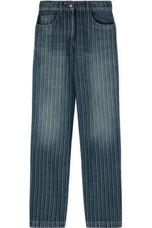 Palm Angels Jeans con estampado de rayas diplomáticas