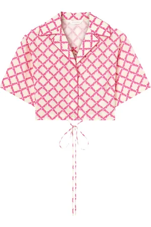 Palm Angels Camisa con logo cruzado