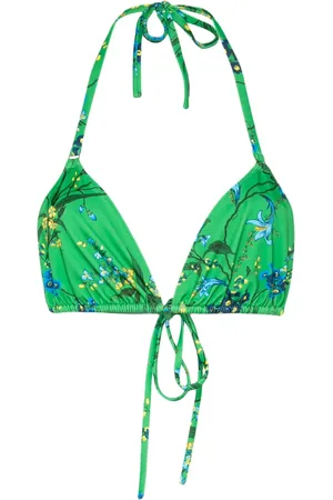 Erdem Top de bikini con estampado floral