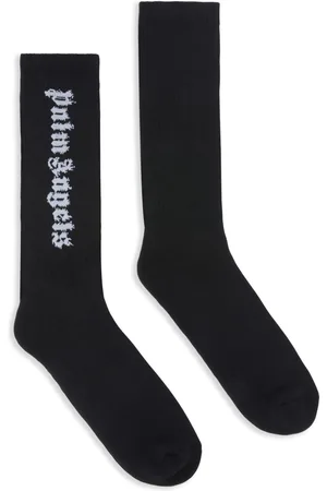 Palm Angels Calcetines con logo de llamas