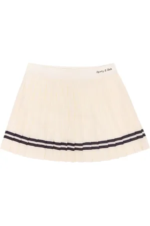 Sporty & Rich Falda de tenis con logo en la pretina