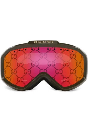 Gucci Lentes goggles para nieve con logo estampado