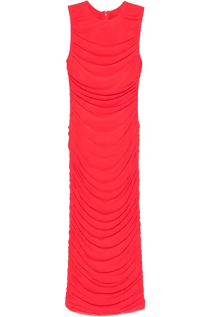 ROTATE Vestido midi de malla