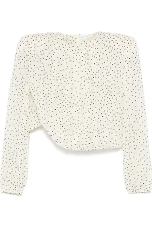 MAGDA BUTRYM Blusa de seda con lunares estampados