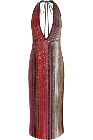 Missoni Vestido midi con rayas estampadas