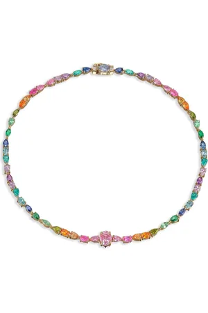 Anabela Chan Collar Rainbow Spectra en oro vermeil de 18kt