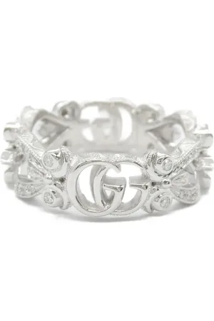 Gucci Anillo Flora en oro blanco de 18kt con diamantes 2010