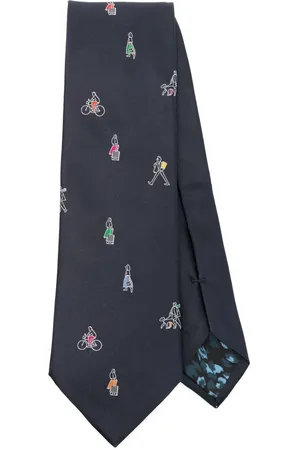 Paul Smith Corbata con personas estampadas