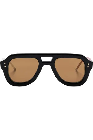Thom Browne Lentes de sol estilo piloto