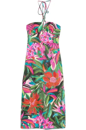 Farm Rio Vestido midi con estampado floral