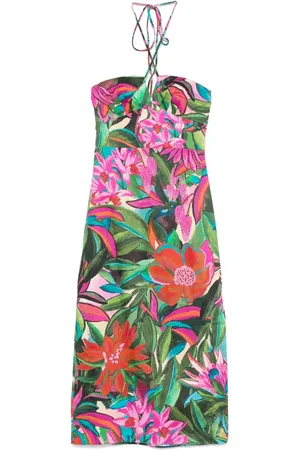 Farm Rio Vestido midi con estampado floral