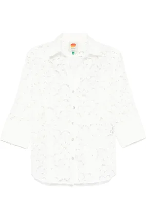 Farm Rio Camisa con bordado inglés