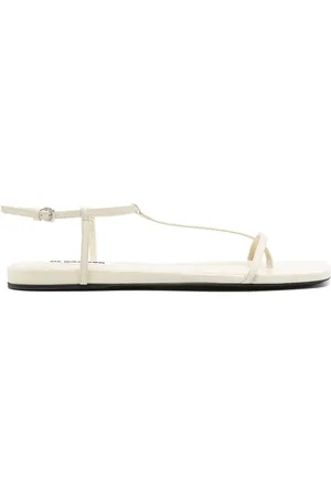 Jil Sander Sandalias con puntera cuadrada y tira entre los dedos