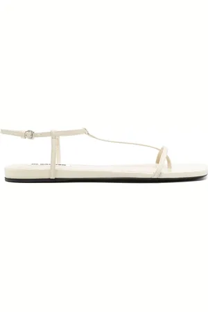Jil Sander Sandalias con puntera cuadrada y tira entre los dedos