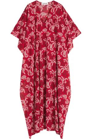 Lanvin Caftán con estampado floral
