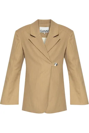 Ganni Blazer con motivo de rayas
