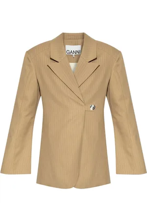 Ganni Blazer con motivo de rayas
