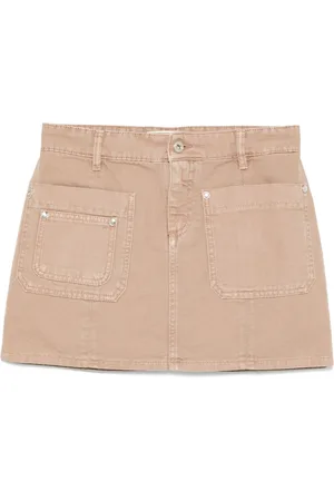 BLUMARINE Falda corta de lona