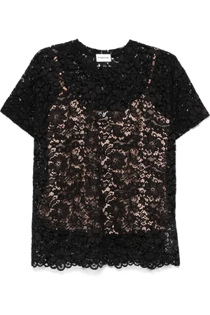 P.A.R.O.S.H. Playera de encaje