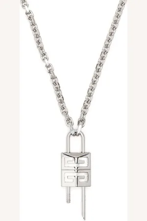 Givenchy Collar con candado y logo grabado