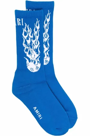 AMIRI Calcetines FLAMES SOCK Blue Socks "Blue"