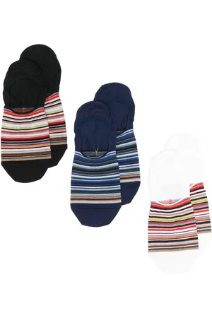 Paul Smith Pack de dos pares de calcetines con motivo de rayas artísticas