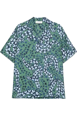 Lanvin Camisa con motivo de hoja