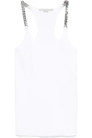 Stella McCartney Camiseta con correas de cadena