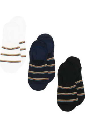 Paul Smith Pack de tres pares de calcetines con motivo de rayas